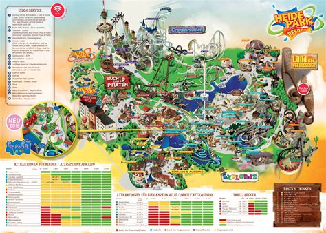 Legoland® deutschland resort oder berlin dungeon besuchen? Parkmaps / Parkplan / Plattegrond - Heide Park Resort ...