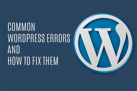 Common Wordpress Errors And How To Fix Them Buyhttp