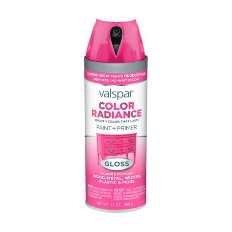 Valspar 6 Pack Gloss Passion Pink Spray Paint And Primer In One Net Wt