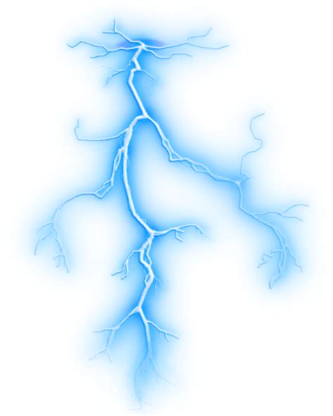 Blue realistic lightning clipart transparent background #6444222. Lightning strike Electric blue Thunder - lightning png ...