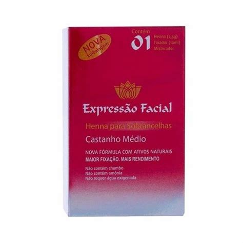 Hintz Cosmetics Expressão Facial Henna Para Sobrancelhas Tom Castanho Médio At Rs 7824 00 Pack