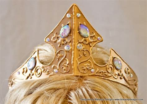 Items Similar To Sleeping Beauty Adult Costume 2013 Styled Metal Crown Swirl Embellished