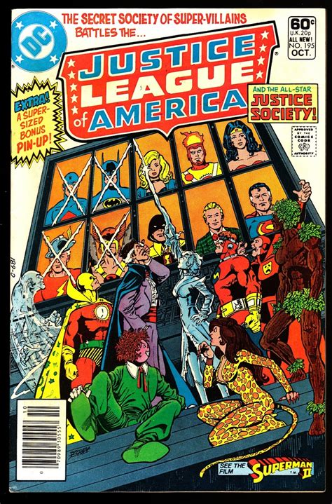 Justice League Of America 195 Dc Comic Covers