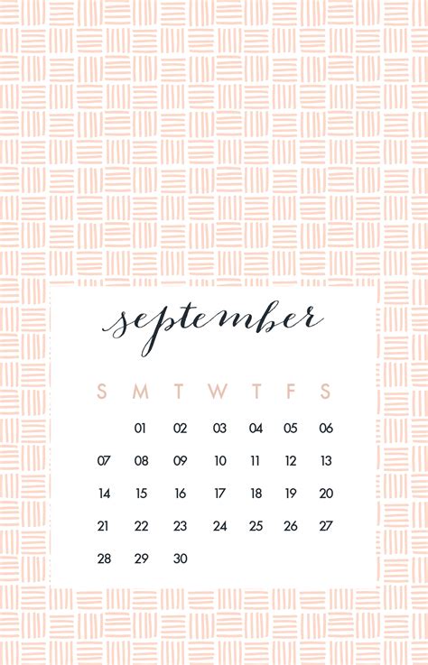 10 Well Designed September Desktop Calendars To Download Now Stylecaster