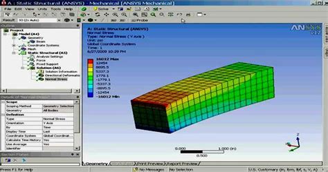 Static Structural Analysis In Ansys Ansys Workbench Tutorial Ansys Structural Analysis