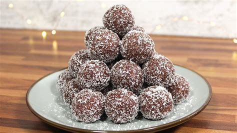 Chocolate Coconut Balls Recipe How To Make No Bake Chocolate Coconut