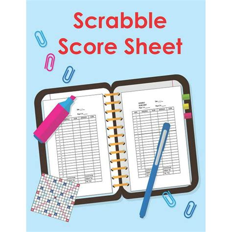 Scrabble Score Sheet 100 Pages Scrabble Game Word Building For 2