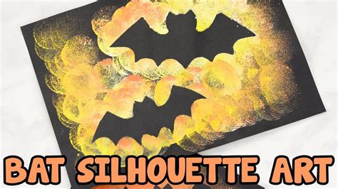There are 95506 kids halloween art for sale on etsy, and they cost $5.80 on average. Bat Silhouette Halloween Art and Craft for Kids - YouTube
