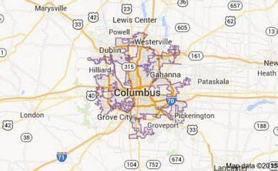 Columbus OH Map 1 