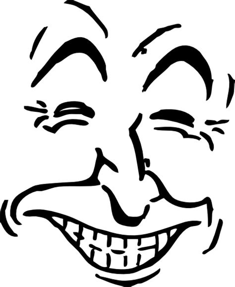 Laughing Face clip art Free vector in Open office drawing svg ( .svg