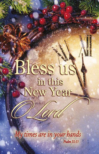 Church Bulletin 11 New Year Bless Us Pack Of 100 Happy New