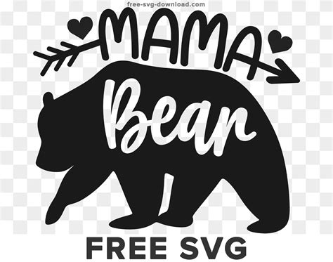 Mama Bear Svg V2 Free Svg Download