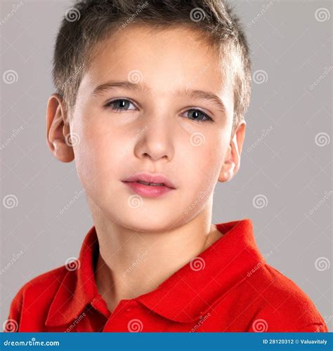 Portrait Of Adorable Young Beautiful Boy Stock Photo Image Of