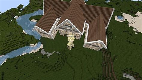 Majestic Sandstone Themed Mansion Download Minecraft Map