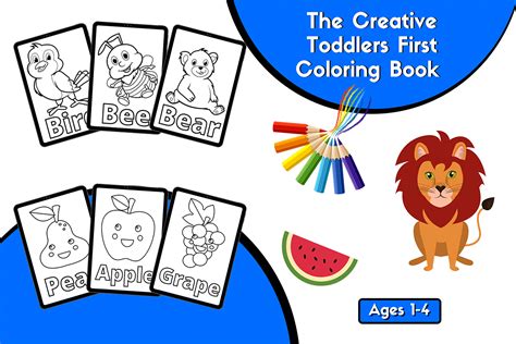 Toddlers First Coloring Book Afbeelding Door Heroes Reports · Creative