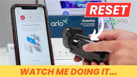 How To Reset Arlo Essentials Spotlight Camera Youtube