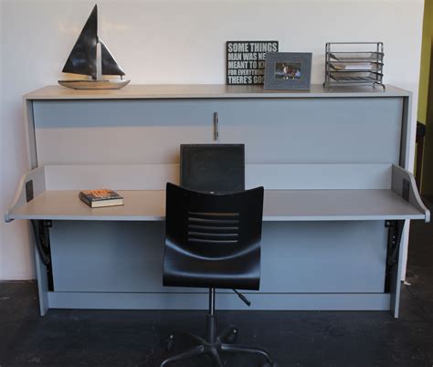 This Murphy Deskbed Features A Large Workspace Or Desk Ideal For