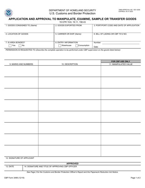Printable Cbp Form 5931 Fill Out And Download Forms And Templates In Pdf 456