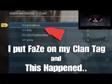 Find great designs on durable stickers or create your own custom stickers to express yourself. Putting FaZe on my Clan Tag and This Happened.. - YouTube