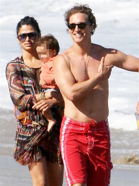 Matthew Mcconaughey Is Shirtless With Camila Alves In Swimsuit Photos