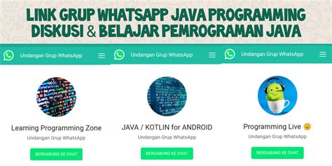 Atau opsi share link untuk langsung. Grup WA Java Developer - Link Grup Whatsapp Belajar ...