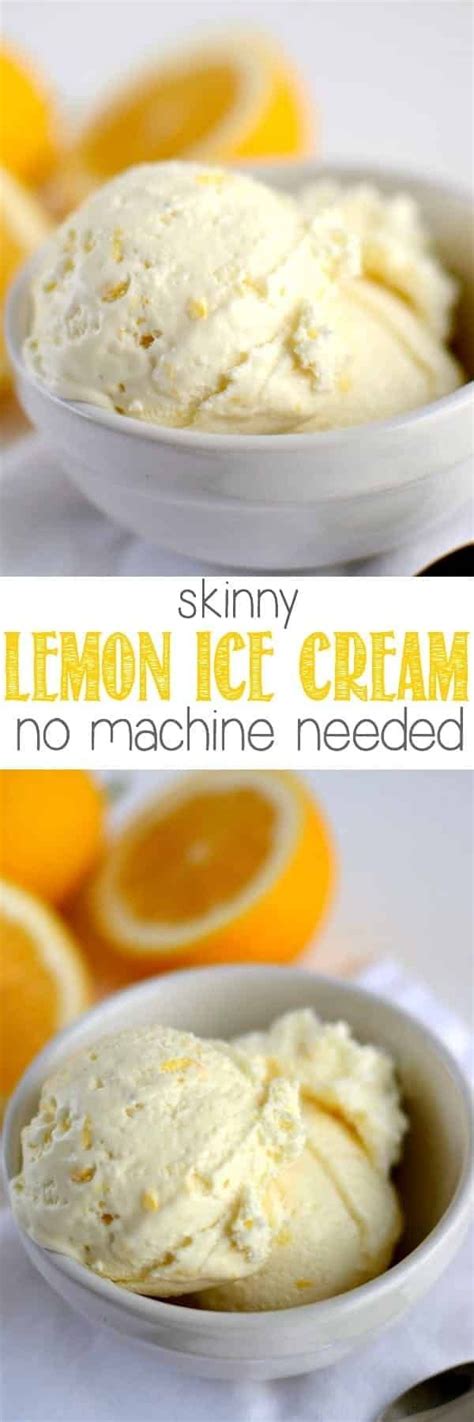 Frozen desserts like ice cream are traditionally calorie dense and contain a high amount of sugar. Easy Skinny Lemon Ice Cream | Recipe | Lemon ice cream, Low calorie ice cream, Lemon recipes