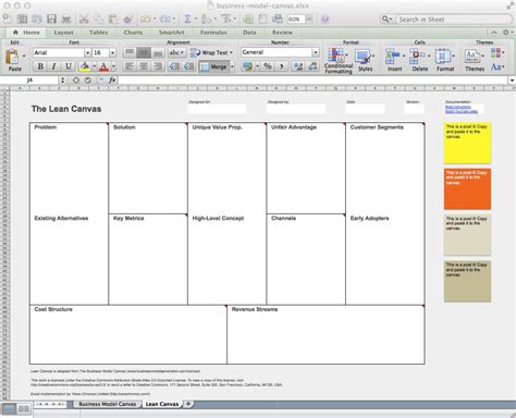 Business Model Canvas And Lean Canvas Templates Neos Chonos Intended