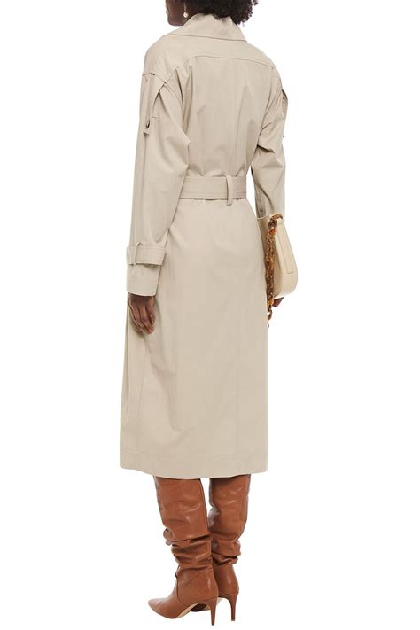 Victoria Beckham Double Breasted Cotton Twill Trench Coat Sale Up To 70 Off The Outnet