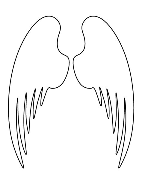 Printable Angel Wings Template