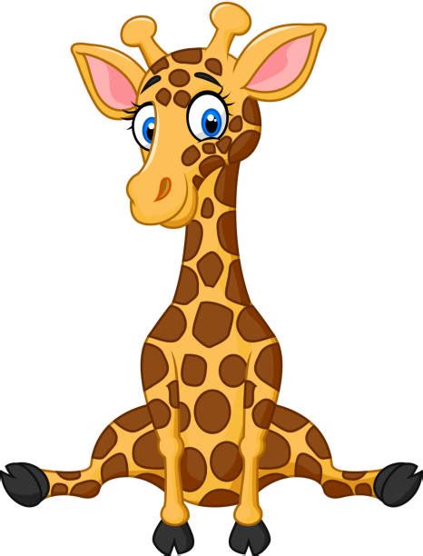 Giraffe Baby Sitting Illustrations Royalty Free Vector Graphics And Clip