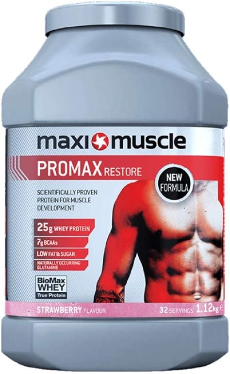 Maximuscle Promax Whey Protein Powder Strawberry 112 Kg