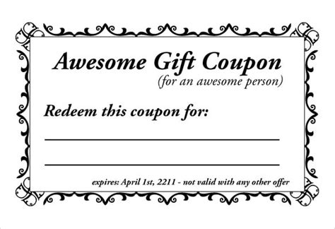 28 Homemade Coupon Templates Free Sample Example Format Download