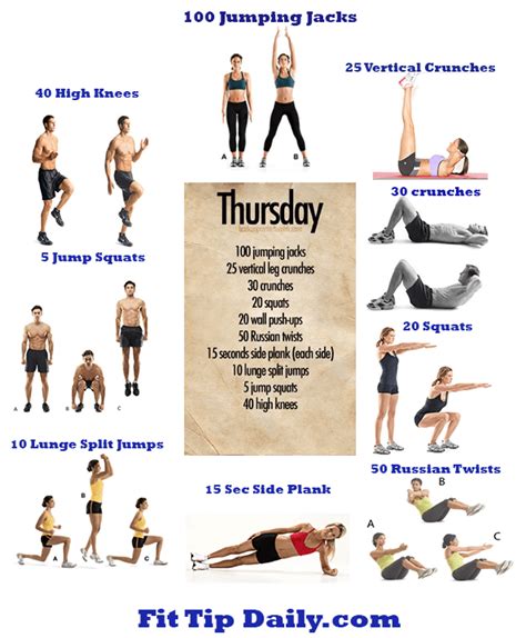 Pinterest Exercises Dissected Thursday Fit Tip Daily