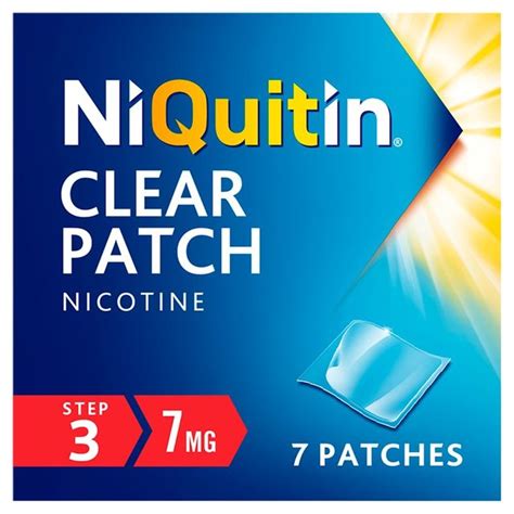 Niquitin Cq 7mg Clear Patch Step 3 Ocado