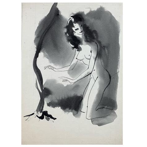 Edgar Norfield Nude Caricature Stephanie Connell Art Antiques