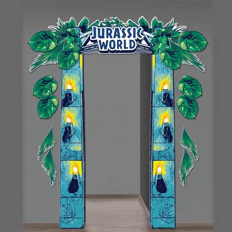 Jurassic World Cardstock Archway Door Decoration 498in X 75in Party City