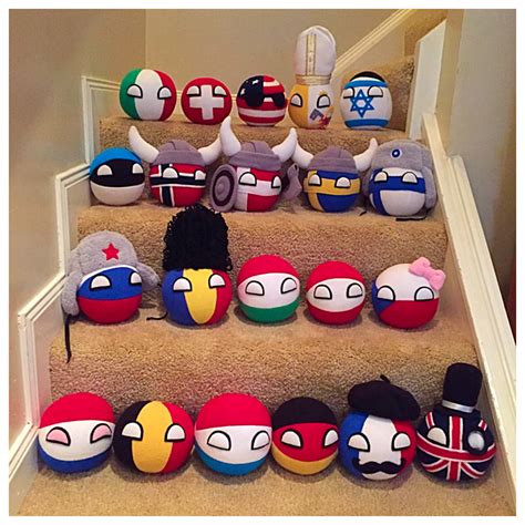 7 Small Countryballs Handmade By Anna Fortune