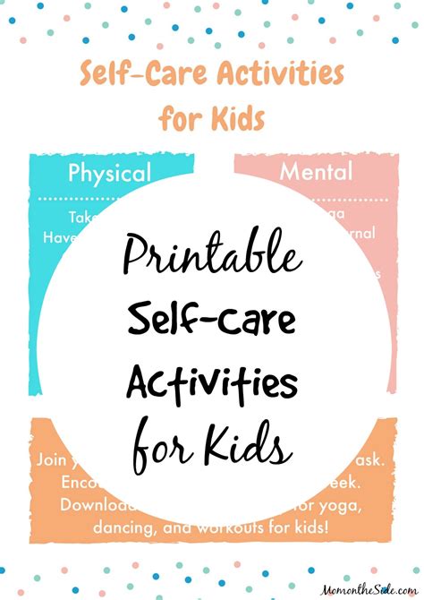 Self Care Printable Mental Health Games And Activities 22 Self Care