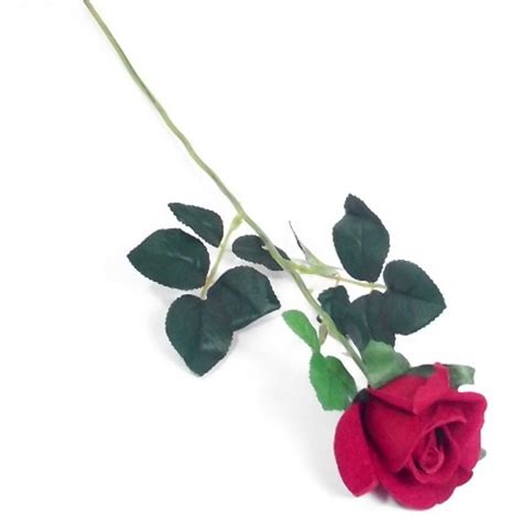 Artificial Single Velvet Rose Valentines Day T Shelf Ege Uk