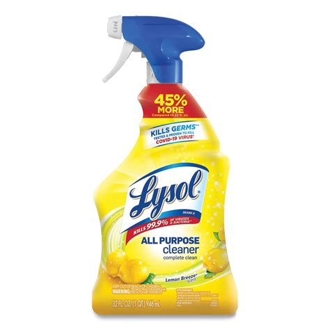 Lysol Brand Ready To Use All Purpose Cleaner Lemon Breeze 32 Oz