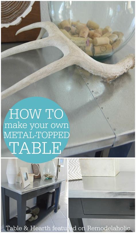 Here is how i built my own propane forge. Remodelaholic | DIY Metal Table Top Tutorial