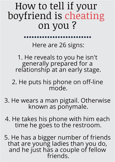 A professional relationships therapist klow d. how to tell if your boyfriend is cheating on you ...