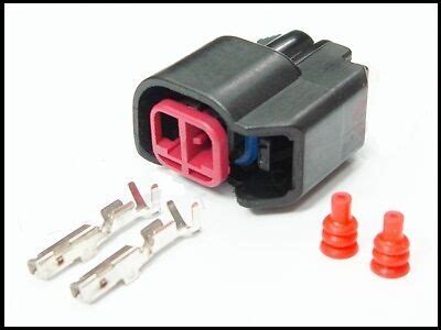 Ev6 connector fits ev14 and most newer injector applications in the usa. SET 8 ev6 ev14 USCAR Fuel Injector Connectors Ford Chevy ...