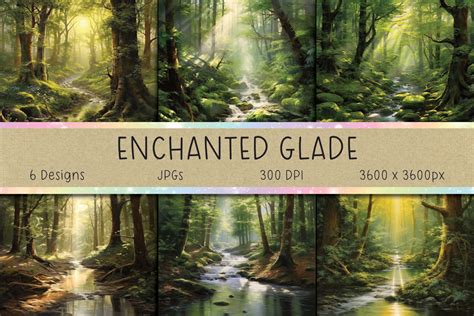 Enchanted Forest Glade Backgrounds Graphic By Designs By Donna