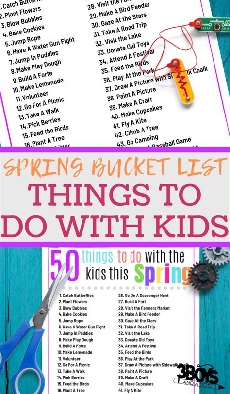 50 Things To Do With Kids This Spring