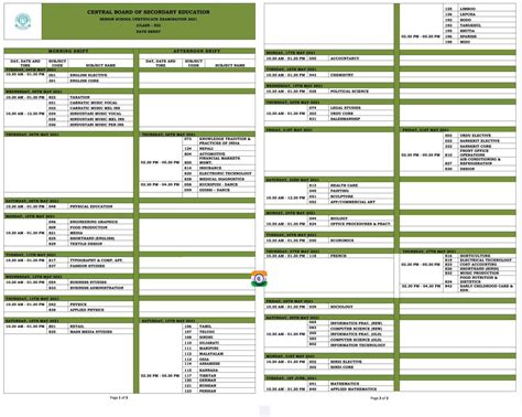 Central board of secondary education (cbse) on friday issued a revised date sheet for class 10 and 12 on its official website. CBSE class 12th board exam time table 2021 Download PDF ...