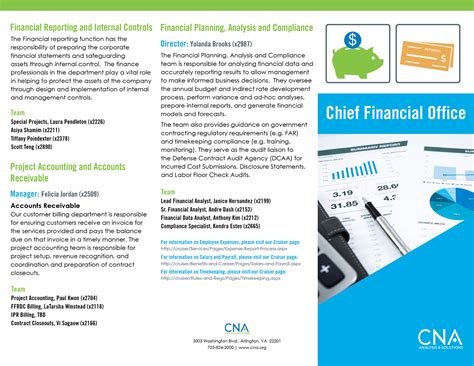 Brochure Design - CNA’s Chief Financial Office on Behance