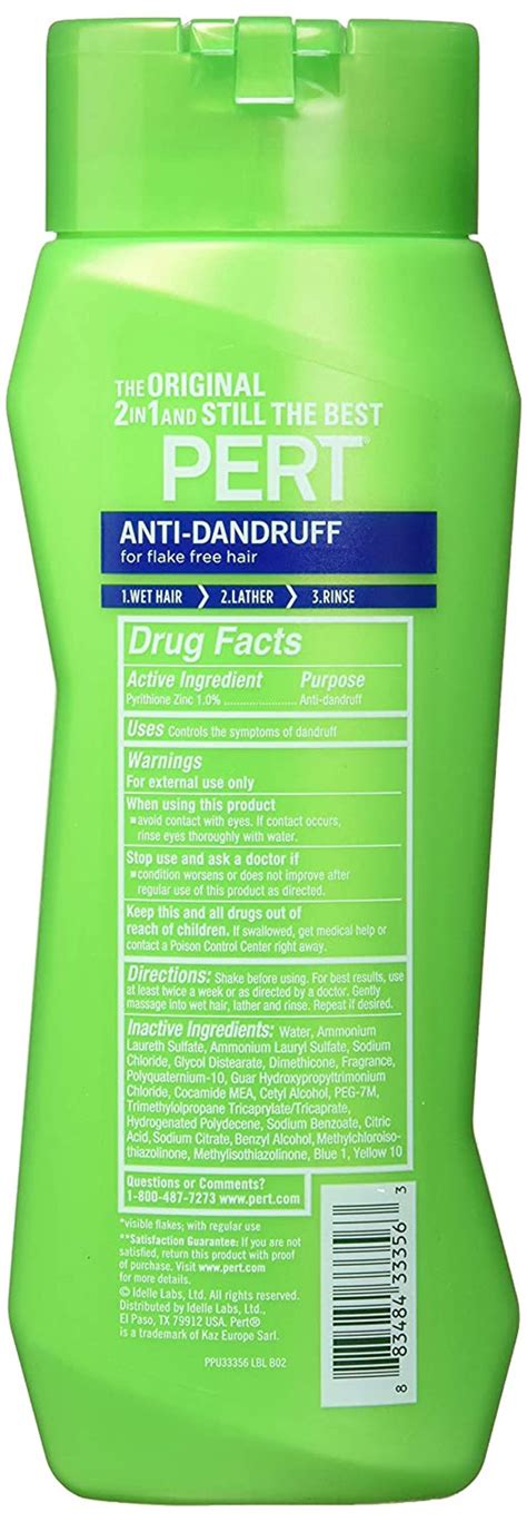 Pert Plus Dandruff Control Pyrithione Zinc For Flake Free Hair 2 In 1