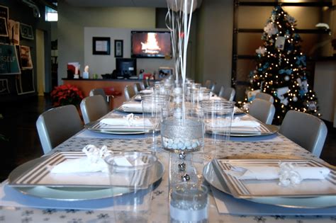 Aren't they just so fun? Winter Wonderland Themed Company Christmas Party on a $50 ...