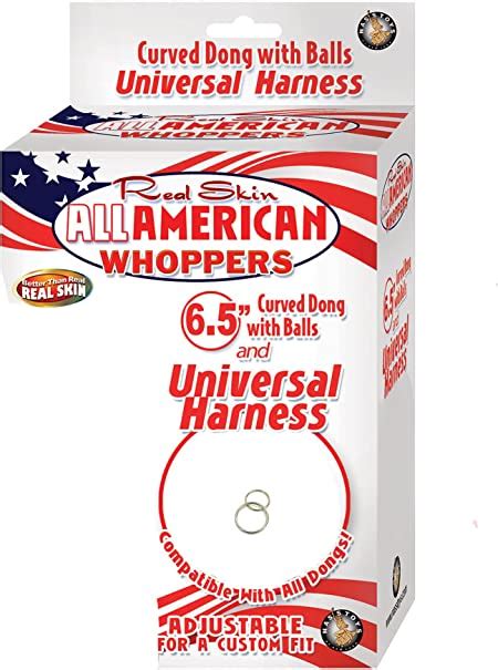 Real Skin All American Whoppers Dong With Universal Harness Amazon De